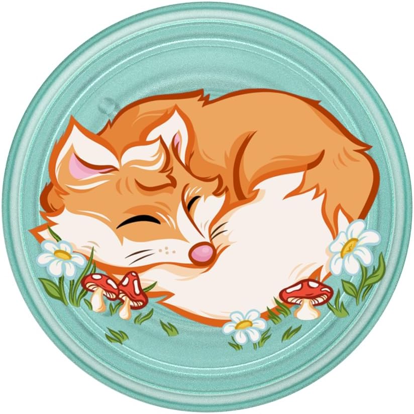 PopSockets Plant-Based Phone Grip with Expanding Kickstand, Adhesive Grip, Eco-Friendly, Into The Woods - Plantcore Sleepy Fox