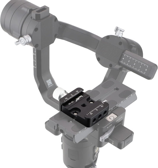 Haoge CP-40 DSLR and Mirrorless Quick Release Clamp for Arca-Type Standard Conversion Heighten Riser Compatible with DJI Ronin S/SC ZHIYUN Crane Series Weebill S Gimbal Manfrotto Tripod Ball Head
