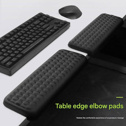 Memory Foam Ergonomic Armrest Pads for Office Chair,Computer Desk Arm Rest Support Cushion with Anti-Slip,Arm Wrist Elbow Extender Protector for Home Office Gaming–Black,2 PCs