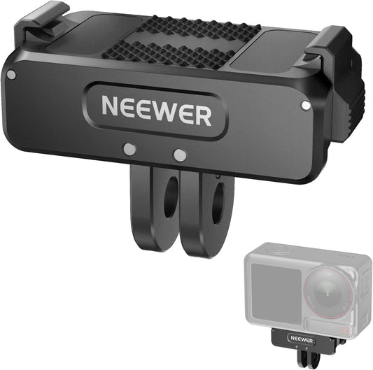 NEEWER Magnetic Mount Adapter Compatible with DJI Osmo 360 / Action 5 Pro/4/3, Upgraded Metal Quick Release Action Camera Mount Vlogging Accessories with 1/4" Tripod Thread, AC011