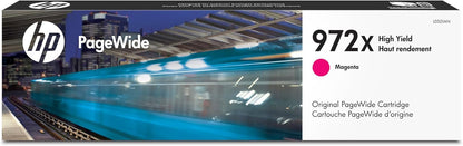 HP 972X PageWide High Yield Magenta Ink Cartridge for HP Printers | Works with Printer Series: PageWide Pro 452, 477, 552dw, 577 | L0S01AN