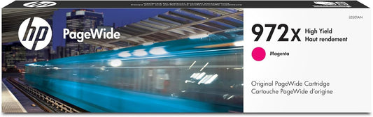 HP 972X PageWide High Yield Magenta Ink Cartridge for HP Printers | Works with Printer Series: PageWide Pro 452, 477, 552dw, 577 | L0S01AN