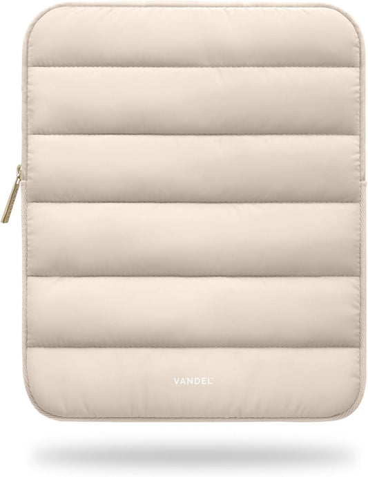 Vandel - The Original Puffy iPad Sleeve 9-11 Inch Tablet Sleeve, Beige i Pad Case for Women and Men, Cute iPad Air Pouch, 9 10 Inch, 11 Inch Bag