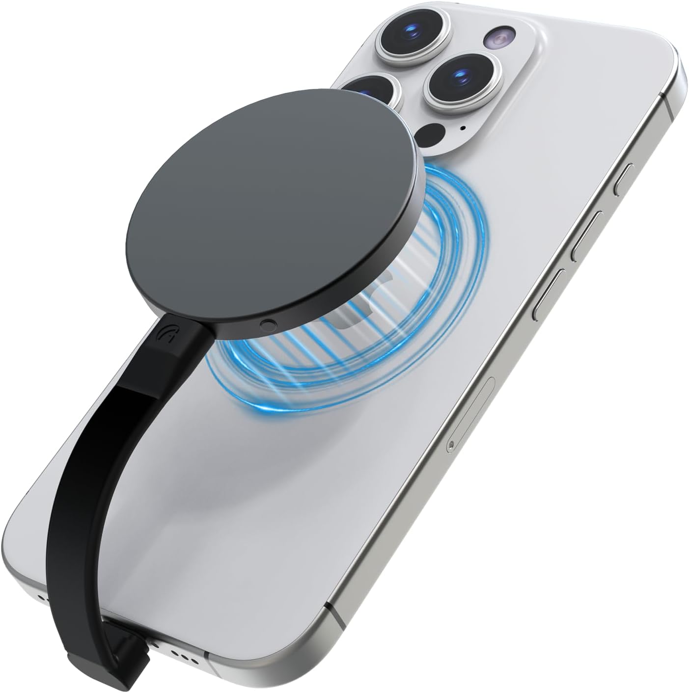 P10 Magnetic PSSD ，For iphone MagSafe Portable SSD, Upto 2000MB/s-Type-C, SM2320，USB 3.2 Gen 2x2 20Gbps, Connectivity, Updated Firmware - Portable Magnetic External Solid State Solution (Black-2T)