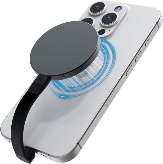 P10 Magnetic PSSD ，For iphone MagSafe Portable SSD, Upto 2000MB/s-Type-C, SM2320，USB 3.2 Gen 2x2 20Gbps, Connectivity, Updated Firmware - Portable Magnetic External Solid State Solution (Black-2T)