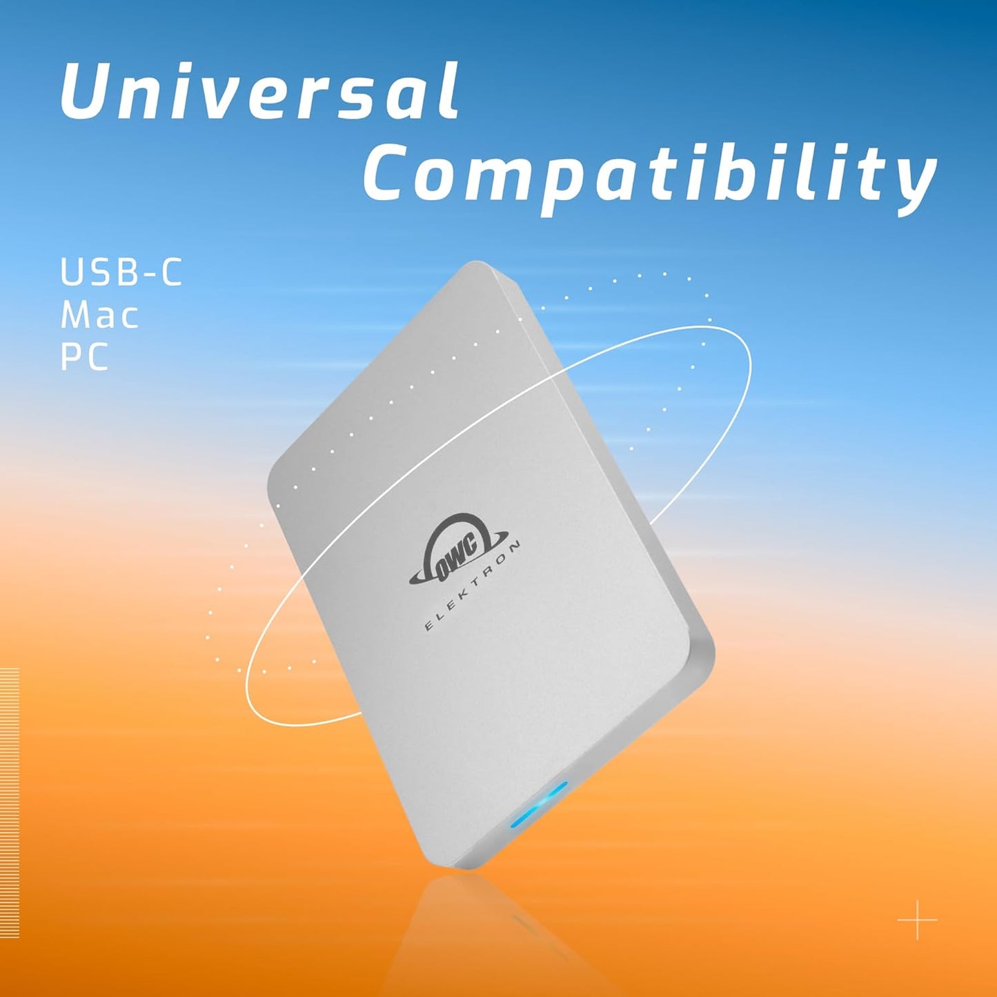 OWC Envoy Pro Elektron Portable 2TB SSD, Super Fast External SSD with up to 1250MB/s Performance, USB 3.2 Gen 2 and USB 2.0/3.0 Backwards and Universally Compatible, NVMe Powered Portable SSD