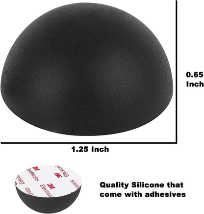 1.25" Silicone Hemisphere Bumpers Isolation Feet Rubber Non-Skid Speaker Pads with Adhesive Record Player Isolation Pads for Small Speaker Spikes,Turntable,Amplifiers, Subwoofer,Monitors,Decks 16 PCS