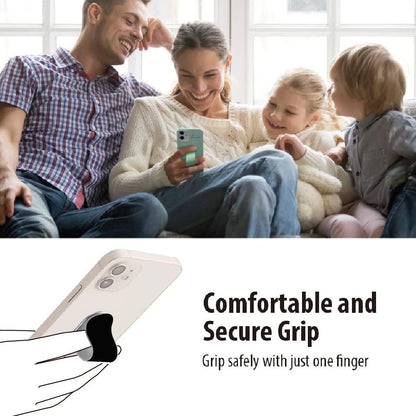 Momostick Flatstick, Cell Phone Finger Grip Strap Holder for Hand, Cell Phone Stand, New Slim Finger Loop Selfie Grip Compatible with Most Smartphones