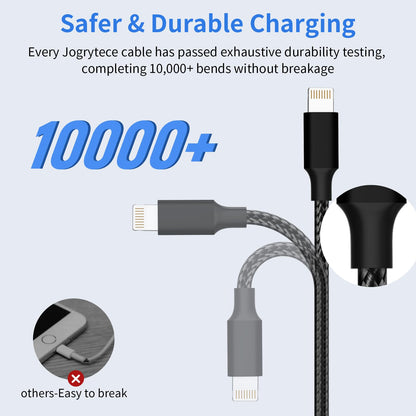 Multi USB C Cable [2 Pack, 4FT], 3 in 1 Charging Cable for Multiple Devices, Braided Charging Cords Phone Charger Cable with Type-C, Micro USB, IP Port for iPhone16/15/14/Android Phones and More