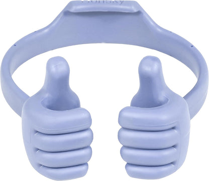 Honsky Thumbs up Cell Phone Stand,Stocking Stuffers Idea,Ok Stand Tablet Stand Cradle for Desk,Smartphone Cellphone Mobile Phone Tablets - Universal Adjustable Flexible - Light Purple