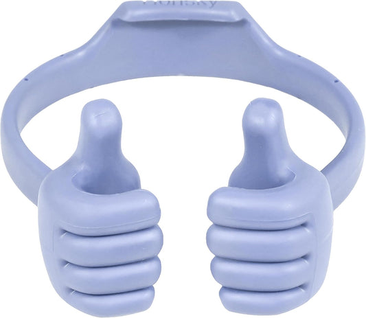 Honsky Thumbs up Cell Phone Stand,Stocking Stuffers Idea,Ok Stand Tablet Stand Cradle for Desk,Smartphone Cellphone Mobile Phone Tablets - Universal Adjustable Flexible - Light Purple