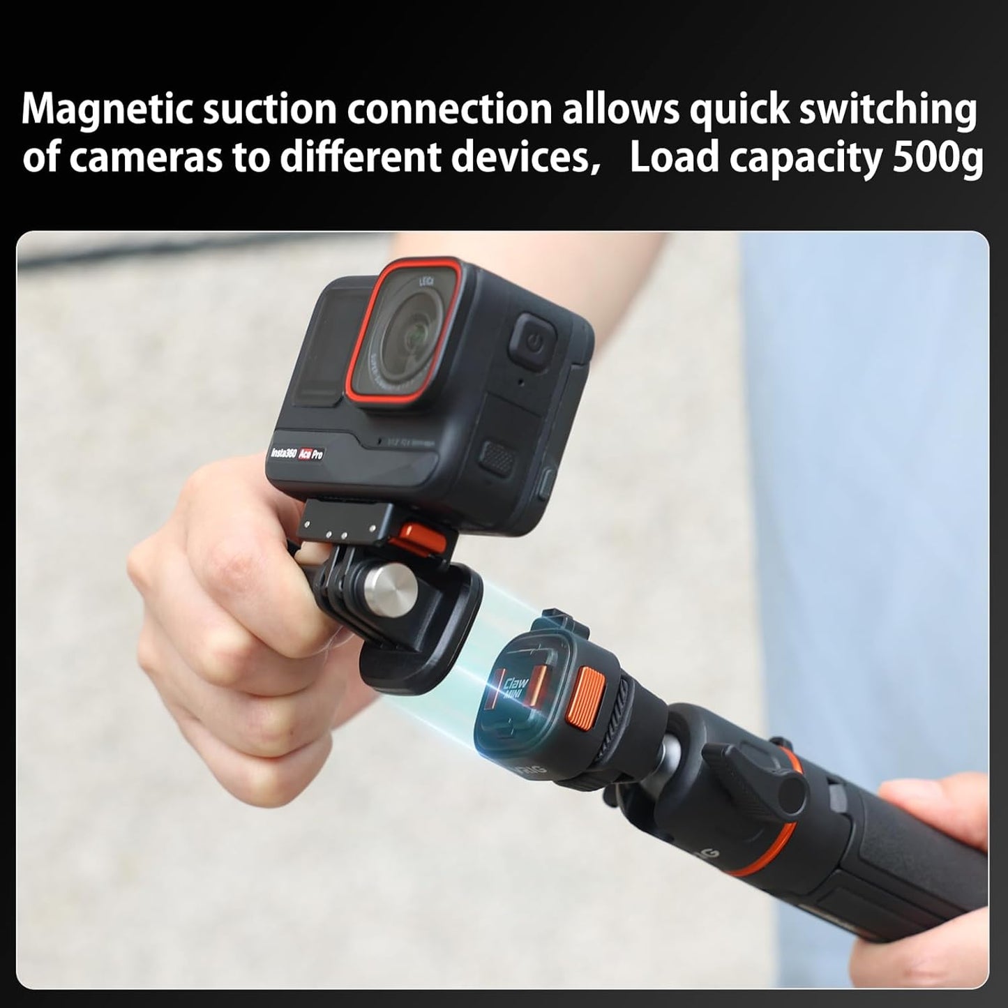 VRIG Quick Release Base Mount Kit for GoPro Accessories, Magnetic Quick Release Camera Tripod Mounts for Insta 360, DJI Osmo Action 5Pro/4/3,Go Pro Hero 13 12 11 10 9,with 1/4" Screw Hole for Tripod