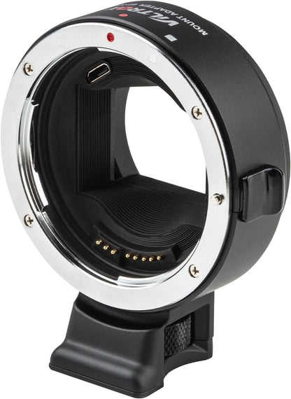Viltrox EF-NEX IV Lens Adapter EF/EF-S Lens to E-Mount Auto Focus Lens Adapter Ring for Canon EOS EF/EF-S Lens to Sony E Mount Cameras A9 A9II A7IV A7III A7R A7 A6700 A6600 A6000 NEX-VG30 NEX-EA50