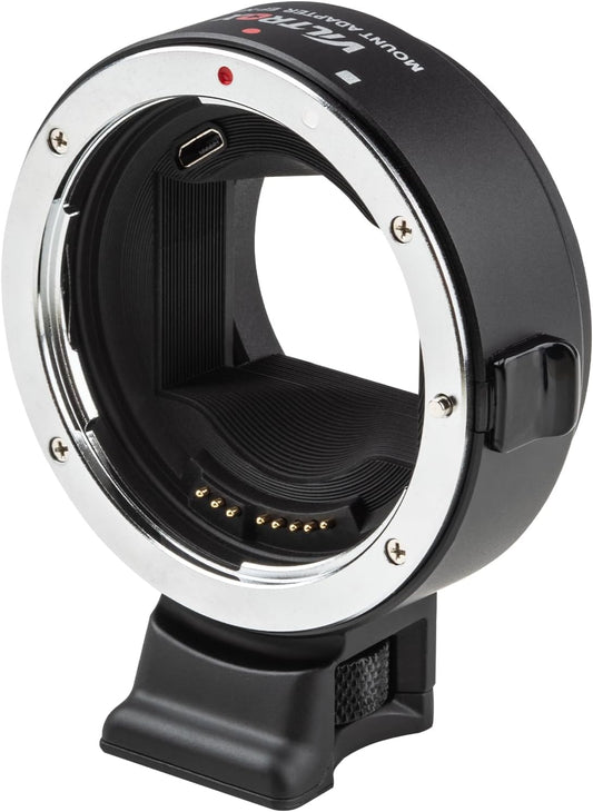 Viltrox EF-NEX IV Lens Adapter EF/EF-S Lens to E-Mount Auto Focus Lens Adapter Ring for Canon EOS EF/EF-S Lens to Sony E Mount Cameras A9 A9II A7IV A7III A7R A7 A6700 A6600 A6000 NEX-VG30 NEX-EA50