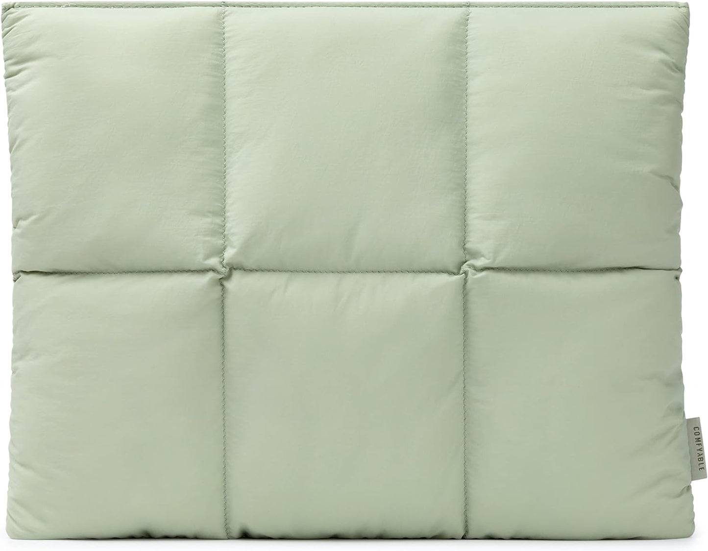 Comfyable Puffy Laptop Sleeve 13 Inch 14 Inch, Quilted Puffer Laptop Carrying Case, Pillow Case Compatible with MacBook Air M4 2025 M3 M2 M1, MacBook Pro M4 Pro/Max, Sage