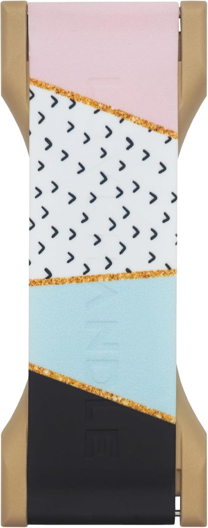 LOVEHANDLE PRO Premium Phone Grip - Silicone Phone Strap - Magnetic Phone Mount and Kickstand for Smartphone and Tablet - Kaleidoscope Silicone