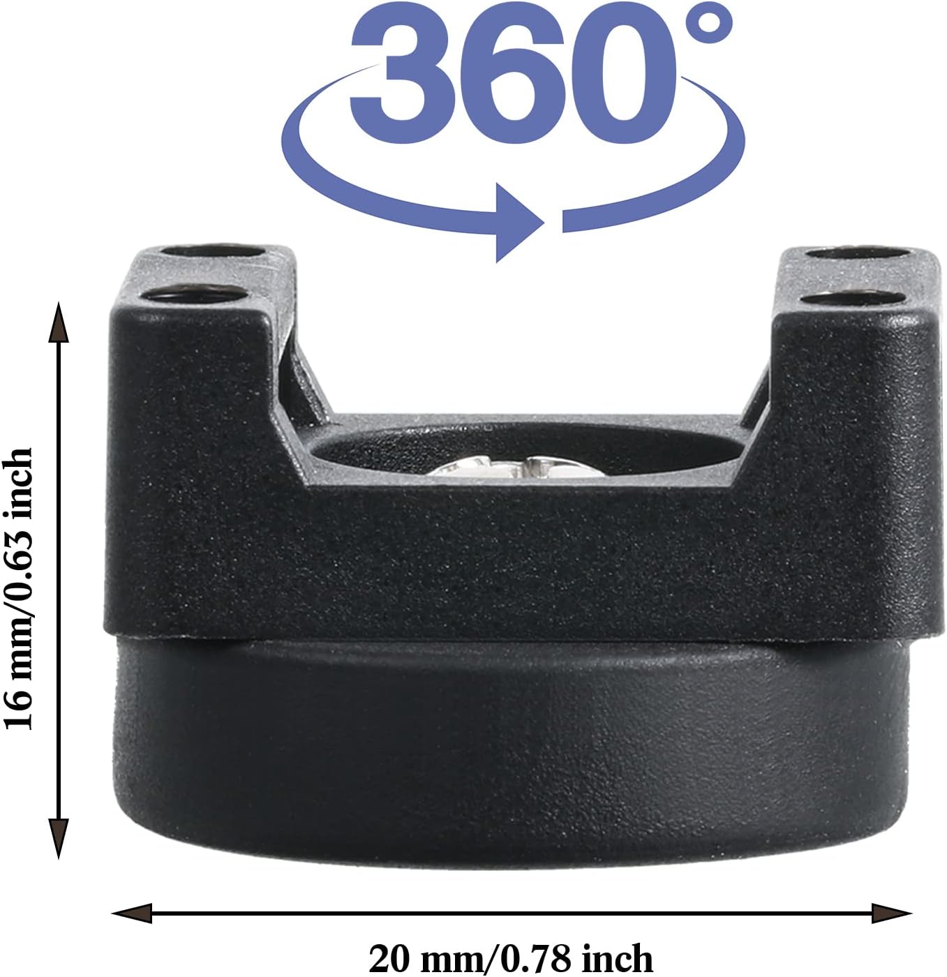 Yookeer 250 Pieces Magnetic Zip Tie Mount Multipurpose Cable Holder Magnets Magnetic Wire Management Bases with Heavy Duty Zip, Mount Nylon Cable Ties in Total (22 mm)