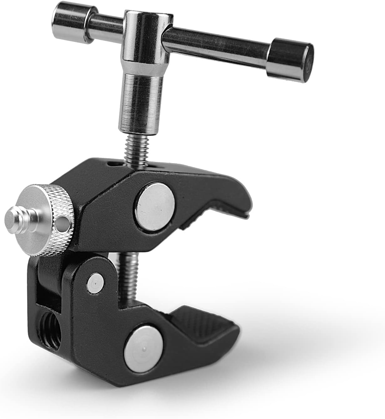 Camera Mount Screw 1/4" Male to 1/4" Male & 1/4" to 3/8" Tripod Screw Adapter with Hole 7 Pcs Set for Camera Tripod Mount Light Stand DSLR Equipped with Hex-L Key (Silver)