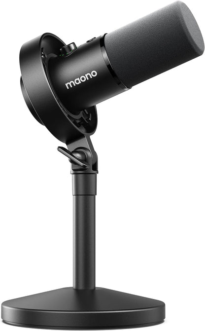 MAONO USB XLR Dynamic Microphone for Podcast: PC Computer Gaming Mic with 192kHz/24bit for Studio Recording Streaming Content Creation PD300XT