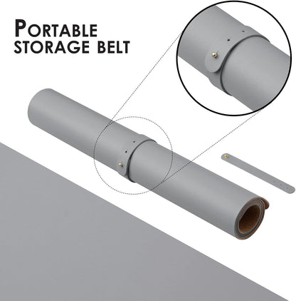 Cork Desk Mat - Dual-Sided Desk Pad for Office and Home - Desk Organization and Accessories - Ideal for Large Mouse Pad and Desk Mats on Top of Desks(Gray,36"x 17")