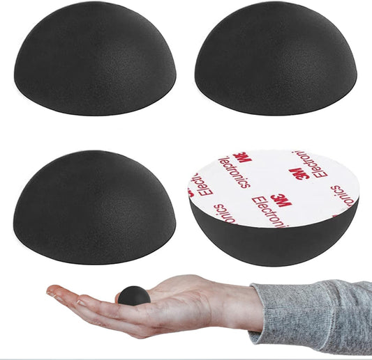 1.25" Silicone Hemisphere Bumpers Isolation Feet Rubber Non-Skid Speaker Pads with Adhesive Record Player Audio Isolation Pads for Small Speaker Spikes,Turntable,Amplifiers,Subwoofer,Monitors,Decks