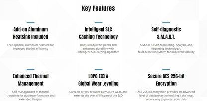 KLEVV CRAS C925 500GB M.2 2280 NVMe PCIe Gen4x4 Internal Gaming SSD with Aluminium Heatsink, Compatible with PS5, up to 7400MB/s (K500GM2SP0-C9T)