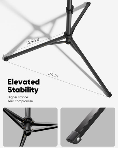 TODI 86" Tripod for iPhone, Phone Tripod Stand with Flexible Arm & Selfie Stick Remote, Extra-Length Legs Cell Phone Stand for Video Recroding, Compatible with iPhone Android, Camera