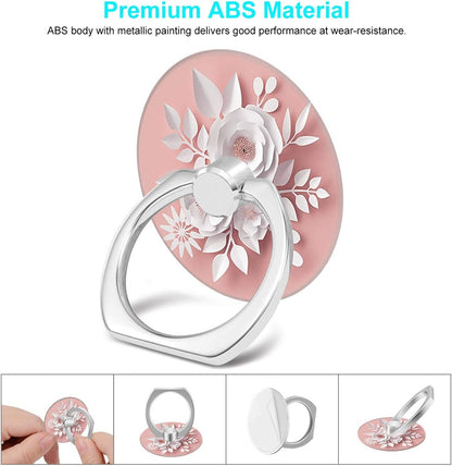 Bonoma Phone Ring Holder, 3 Pack Beach Flowers Butterfly Universal Finger Ring Stand Grip Kickstand Compatible with Smartphones and Tablets