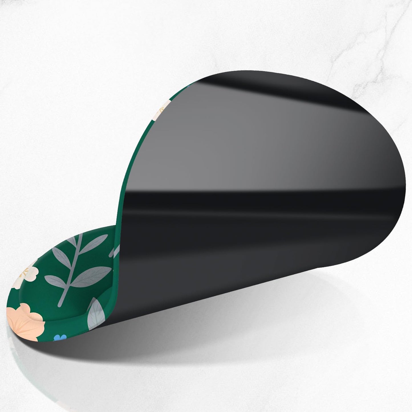 ITNRSIIET Ergonomic Mouse Pad with Comfort Gel Wrist Rest, Non-Slip PU Base, Smooth Textured Surface, Reduces Hand Fatigue & Wrist Pain, 8.7 x 7.2 Inch for Office Gaming Home, VintageBloom