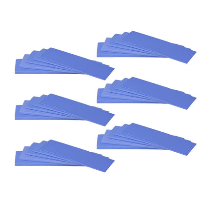 30 Pack Thermal Pads, 20×67 mm by 5 Thickness 0.5 | 1 | 1.5 | 2 | 3 mm, Thermal Conductivity 2.0 W/m.k, Self-Adhesive & Soft, Ideal for Repairing and Cooling Electronics