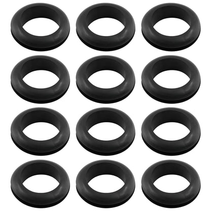 12 Pcs Rubber Grommets, 1-1/5" Inside Diameter 1-1/3" Drill Hole Rubber Wire Grommets O Ring Grommets for Wire, Firewall, Cables, Plugs, Automotive