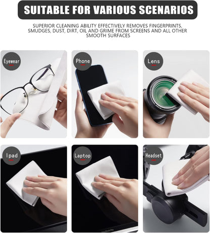 2 Pack Microfiber Liner Cleaning Cloth 13" with Screen Keyboard Imprint Protection, Laptop Keyboard Protector Compatible with MacBook Pro/AIR 13" and MacBook Pro 14"-(Grey+Pink)