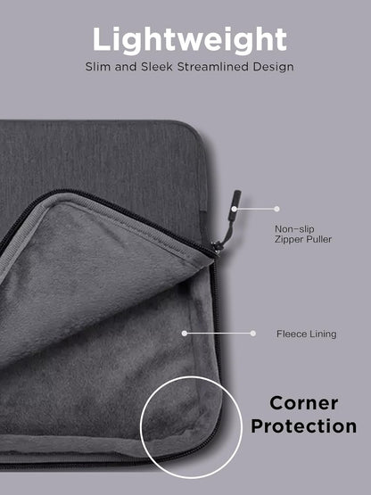 Lenovo Urban Laptop Sleeve 15.6 Inch for Laptop/ Notebook/Tablet Compatible with MacBook Air/Pro Water Resistant - Charcoal Grey