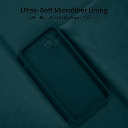 FireNova Designed for iPhone 13 Pro Max Case, Silicone [Camera Protection] Phone Case with [2 Screen Protectors], Soft Anti-Scratch Microfiber Lining Inside, 6.7 inch, Teal