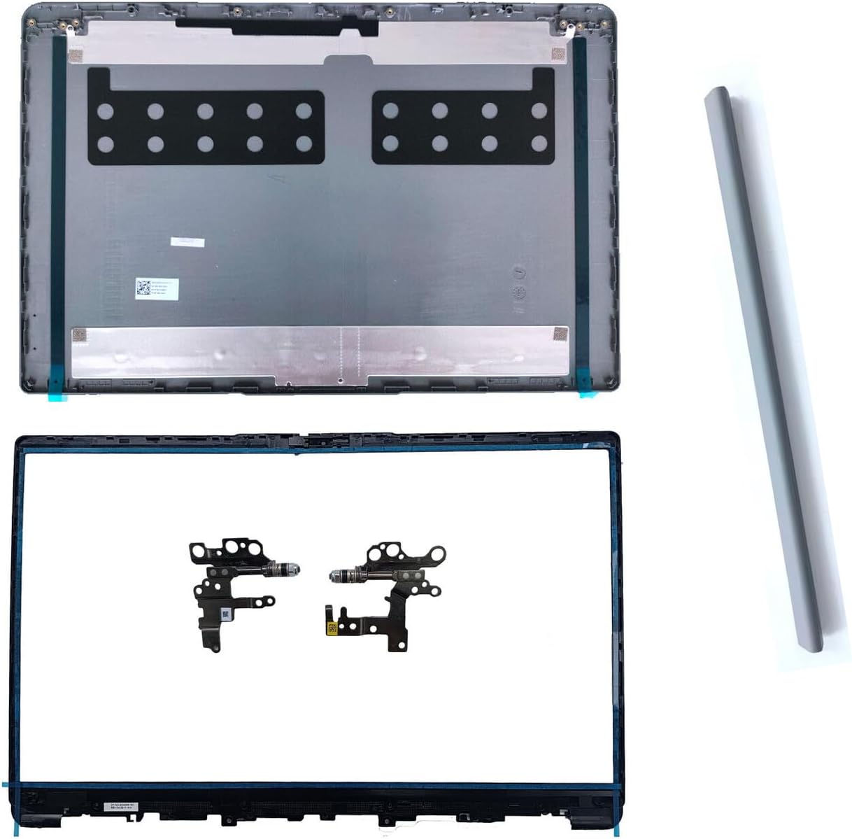 Replacement Laptop LCD Cover Back Rear Top Lid Front Bezel Hinges with Hinge Cover for Lenovo IdeaPad 1 15ADA7 1 15AMN7 82R1 5CB1F36621 AP3L6000100 5CB1M48453 82RF1006VUS Silver