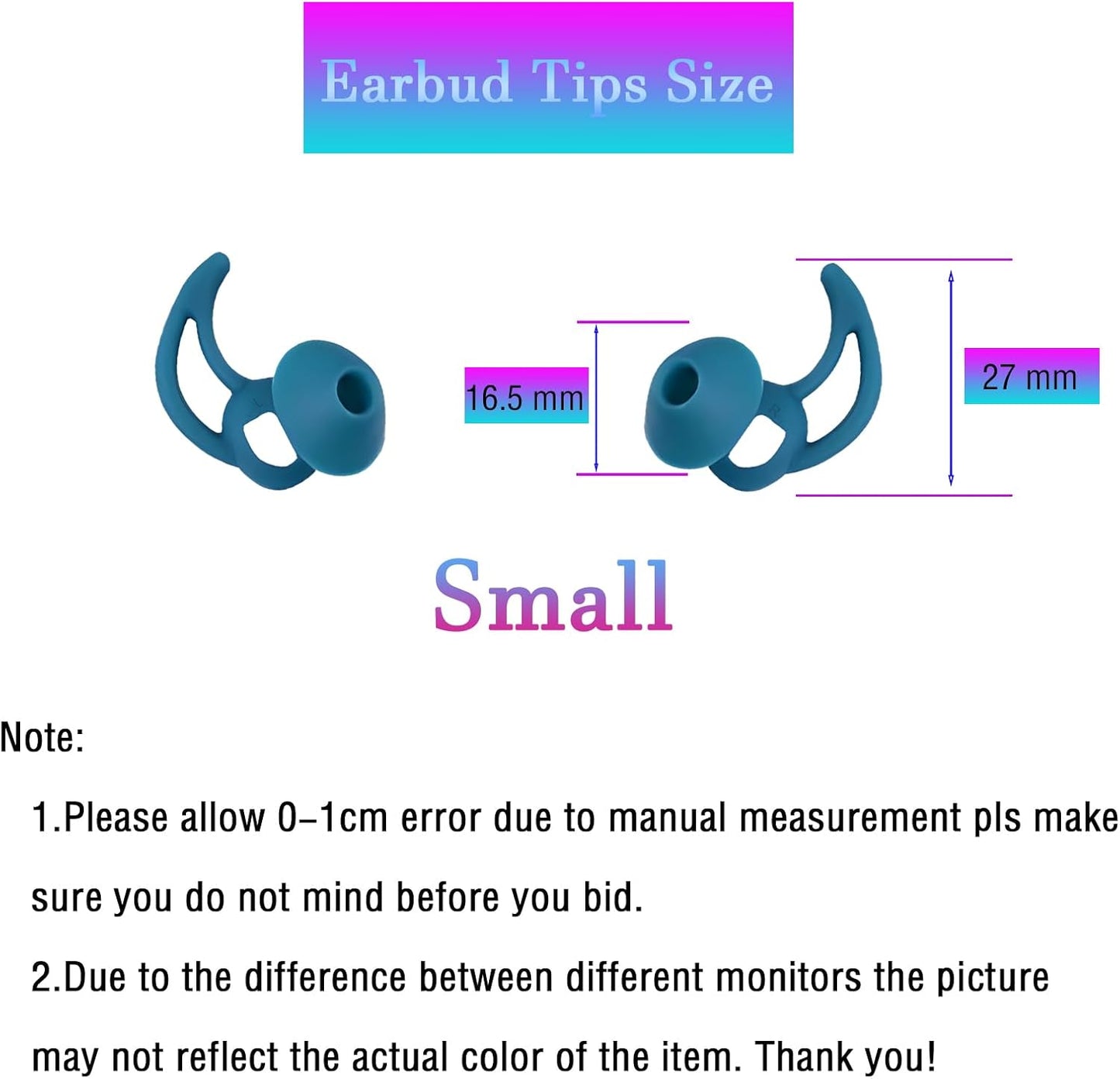 Earbud Pads Replacement Silicone Ear Bud Tips Eartips Compatible with Bose Quietcomfort and Sport Headphone Rubber Tips Earbud Covers Small 3 Pairs
