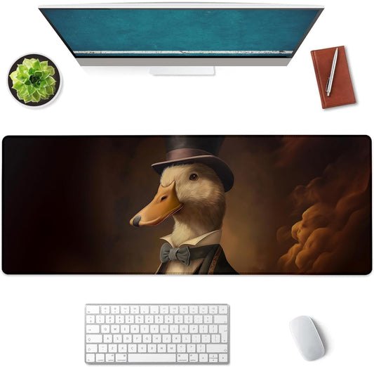 Duck Large Mouse Pad, Gaming Mouse Pad, Keyboard Mat, Non-Slip Rubber Base, Office Accessories, Desk Mat, MousePads for School, Work, Home Decor Gifts 31.5" x 11.8"