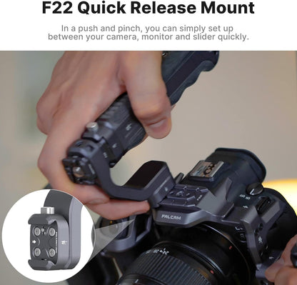 FALCAM F22 Camera Top Handle Quick Release Quick Release System Video Shooting Accessories Filming, Detachable Handle Grip Sling Mode Camera Monopod