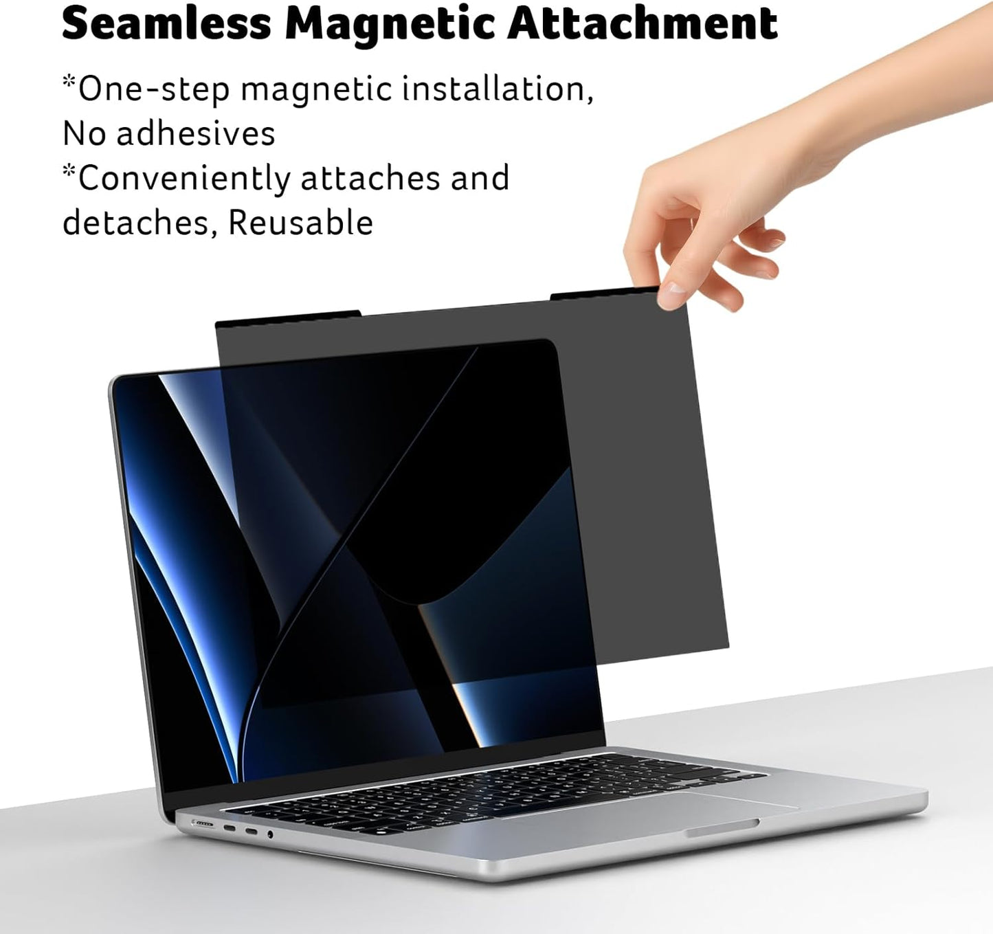 acer [2 Pack] Laptop Privacy Screen for MacBook Pro 14 Inch (2021-2024 M1, M2, M3, M4), Eye Protection Anti Spy/Glare Blue Light Computer Monitor Privacy Filter, Dual-Sided Magnetic & Removable