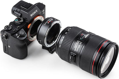 Viltrox EF-NEX IV Lens Adapter EF/EF-S Lens to E-Mount Auto Focus Lens Adapter Ring for Canon EOS EF/EF-S Lens to Sony E Mount Cameras A9 A9II A7IV A7III A7R A7 A6700 A6600 A6000 NEX-VG30 NEX-EA50