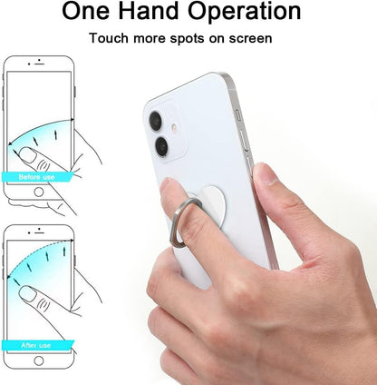 Bonoma Cute Love Heart Phone Ring Holder, 3 Pack Universal Finger Ring Stand Grip Kickstand Ring, 360° Rotation Universal Stylish Stand Compatible with All Smartphones