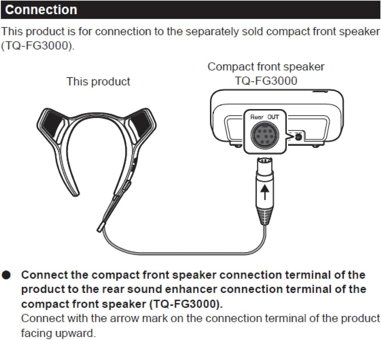 PIONEER,Desktop Gaming Speaker,Sound TECTOR,Rear Sound Enhancer,Exclusively for The Compact Front Speaker（TQ-FG3000）,Clear Sound,Neckband,Lightweight with Narrow Directional Chat Microphone,TQ-RG3000