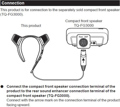 PIONEER,Desktop Gaming Speaker,Sound TECTOR,Rear Sound Enhancer,Exclusively for The Compact Front Speaker（TQ-FG3000）,Clear Sound,Neckband,Lightweight with Narrow Directional Chat Microphone,TQ-RG3000