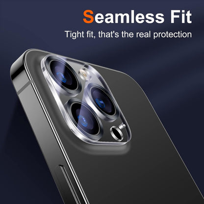 UniqueMe [3 Pack] Camera Lens Protector Compatible with iPhone 13 Pro 6.1" / 13 Pro Max 6.7" Tempered Glass,[Case Friendly][New version][Scratch-Resistant][Easy Installation] -Grey