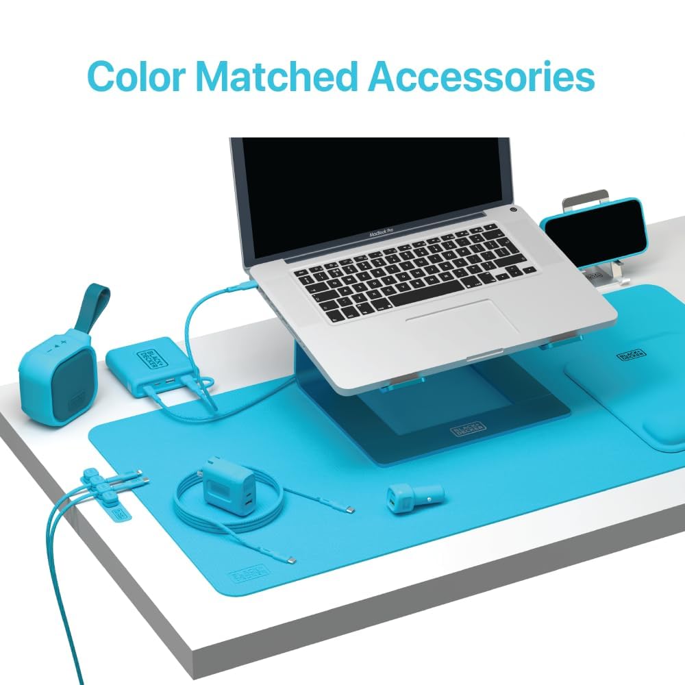 BLACK+DECKER Lightning to USB Cable - Fast Compatible iPhone Lightning Cable - Durable Braided iPhone Charger Cord - for Travel and Daily Use - Multiple Color + Length Options - 6ft