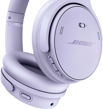 Bose QuietComfort Bluetooth Headphones, Wireless Headphones with Active Over Ear Noise Cancelling and Mic, Deep Bass, Up to 24 Hours of Playtime, Chilled Lilac - Limited Edition Color