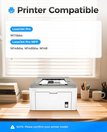 94A Black Toner Cartridge 2-Pack with chip High Yield Replacement for HP 94A CF294A 94X CF294X Toner Compatible with HP Laserjet Pro MFP M148dw M148fdw M118dw Printer M148 M118 M149 Series Ink Copy