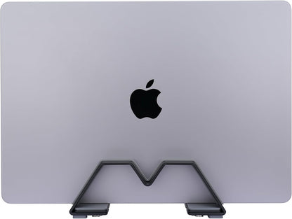 Adjustable Vertical Laptop Stand - Aluminum, Universal Fit for All Laptops (10-30mm Thickness) - Fashion Design, Adjustable Width, Anti-Slip & Scratch-Resistant, Patented Design