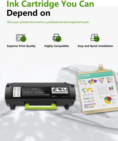 521H Toner Cartridge - 25,000 Pages Replacement for 52D1H00 Lexmark 521H Toner Cartridge with MS811dn MS711dn MS810dn MS812dn MS710 MS710n Series Printer 1-Pack