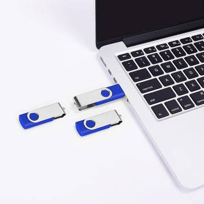 2GB Bulk Flash Drives 50 Pack EASTBULL USB 2.0 Metal Flash Drives Bulk Swivel USB Drives Bulk Thumb Drives Pack (2GB)